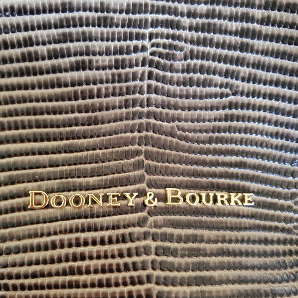 Dooney & Bourke Embossed Brown Leather Bag